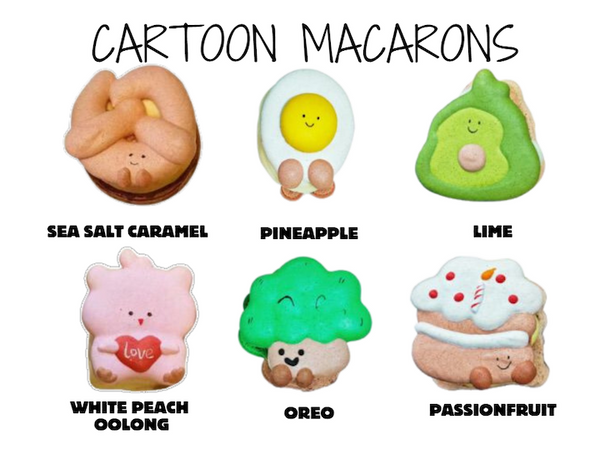 Cartoon Macarons Set