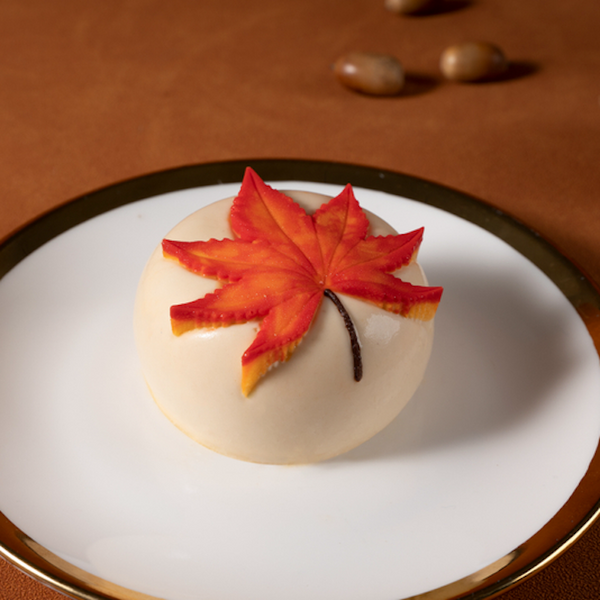Maple Leaf Mousse Cake
